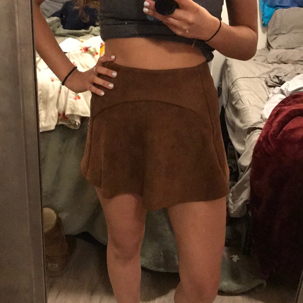 Lf Suede brown skirt
